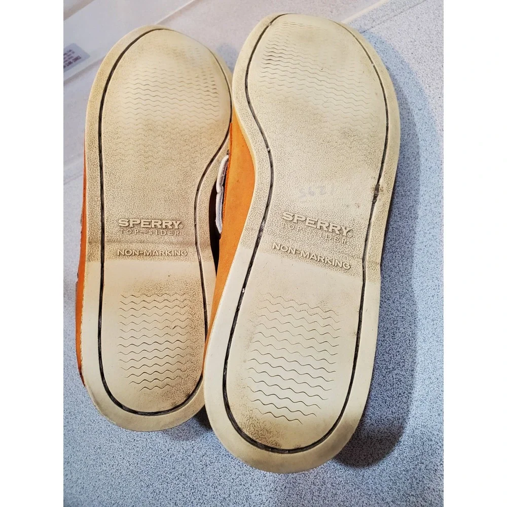 VTG Sperry Top-Sider Mens 10 M Authentic Original Boat Shoes Tan Leather 0532739